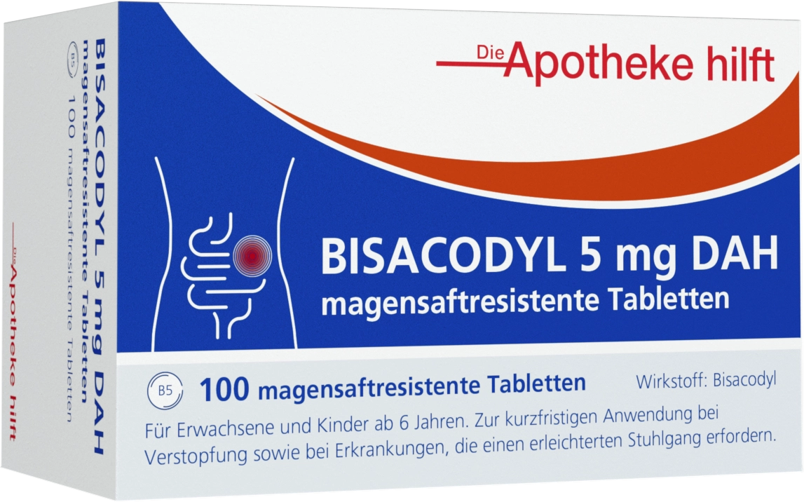 Bisacodyl 5 mg DAH magensaftresistente Tabletten